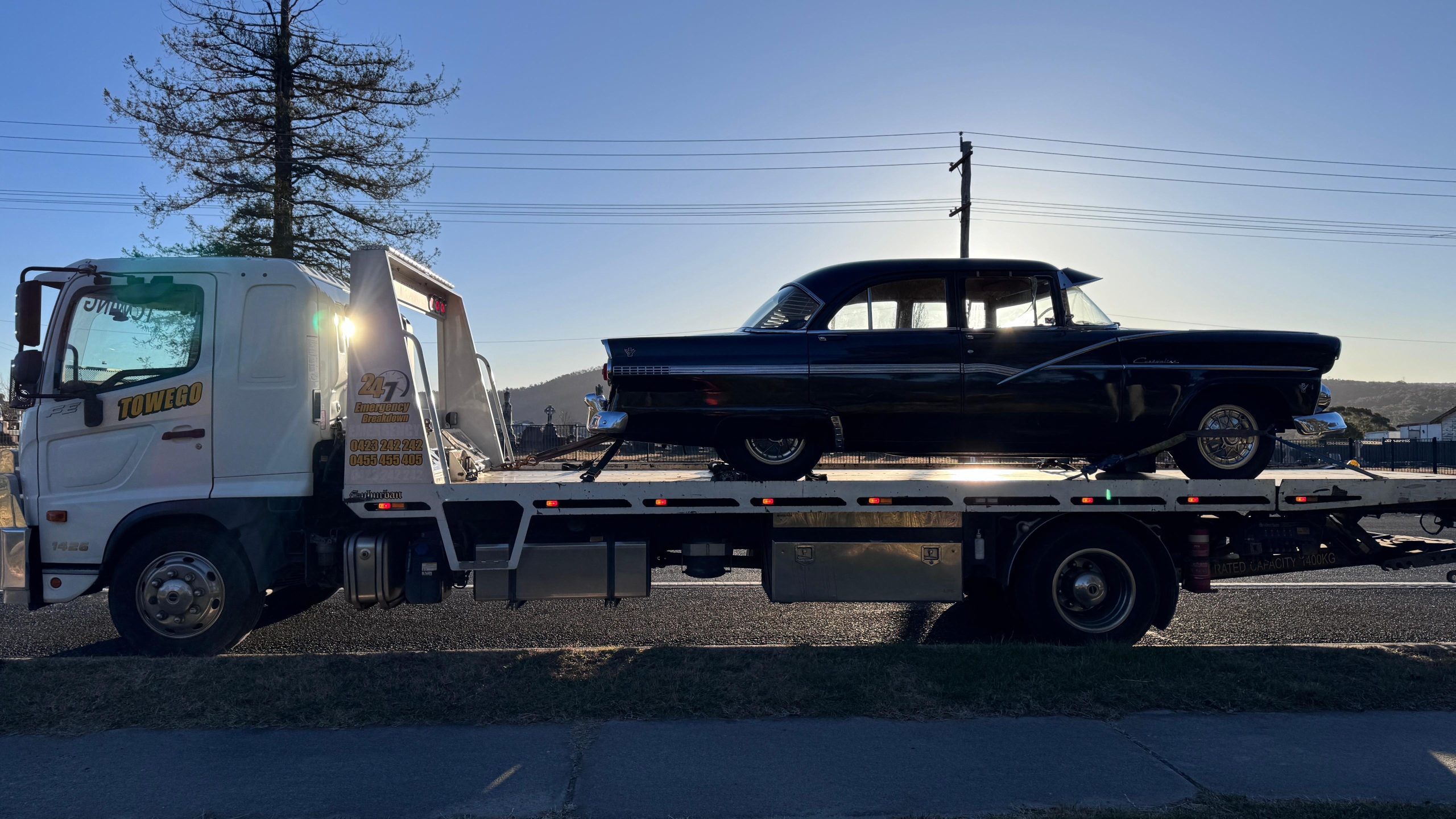 Contact Tow Truck Sydney 2 Vintage Car Towed by Tow Truck Sydney
